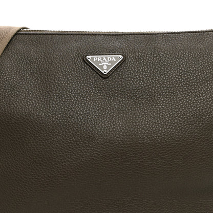 Prada Vitello Daino Medium Messenger Bag Bambu 7 of 9