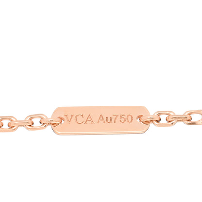 Van Cleef & Arpels 18K Rose Gold Carnelian Onyx Lucky Spring Open Wing Lady Bug Bracelet 3 of 4