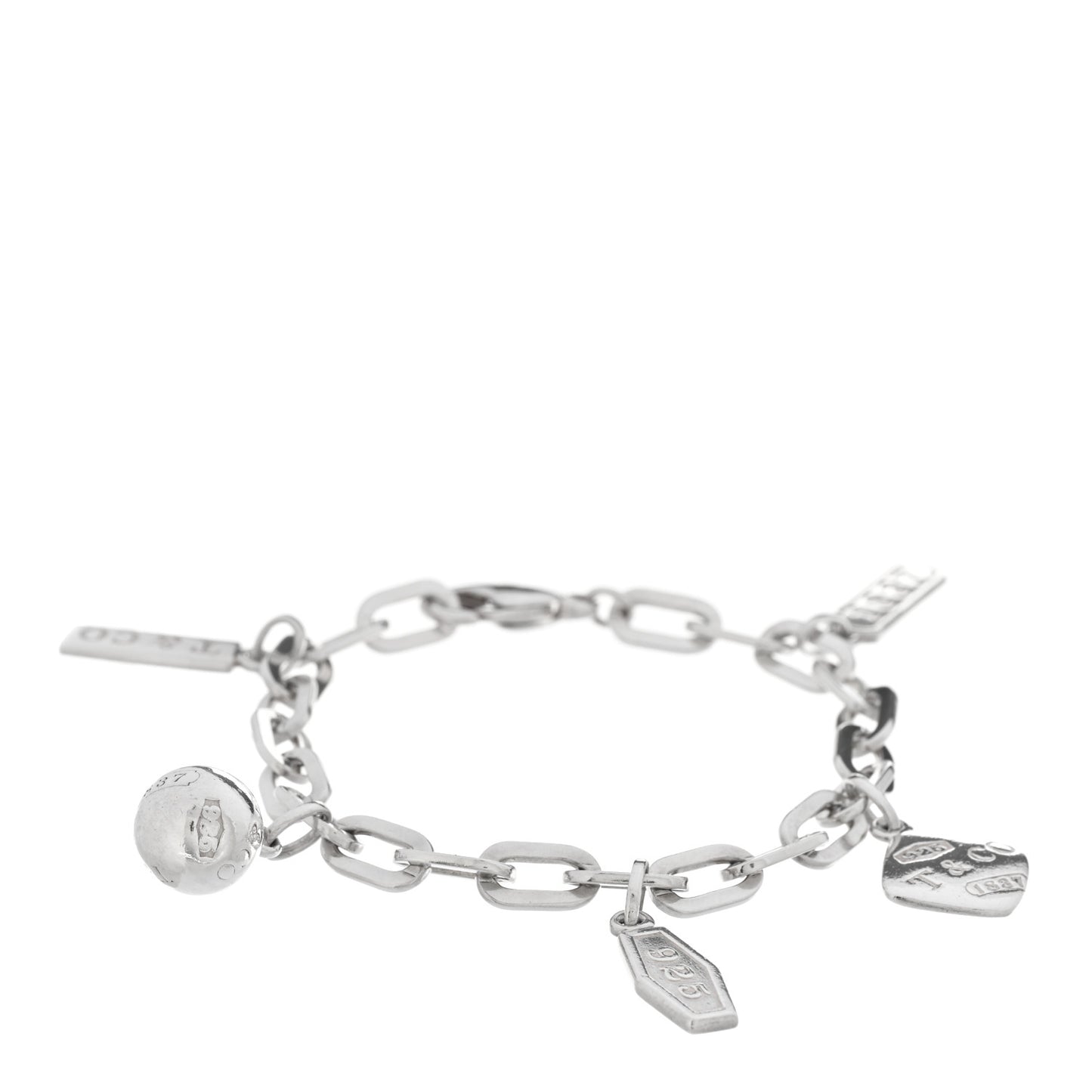Sterling Silver 1837 Charm Bracelet
