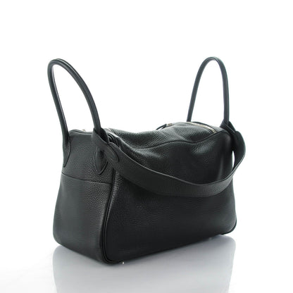 Hermes Taurillon Clemence Lindy 34 Black 3 of 11