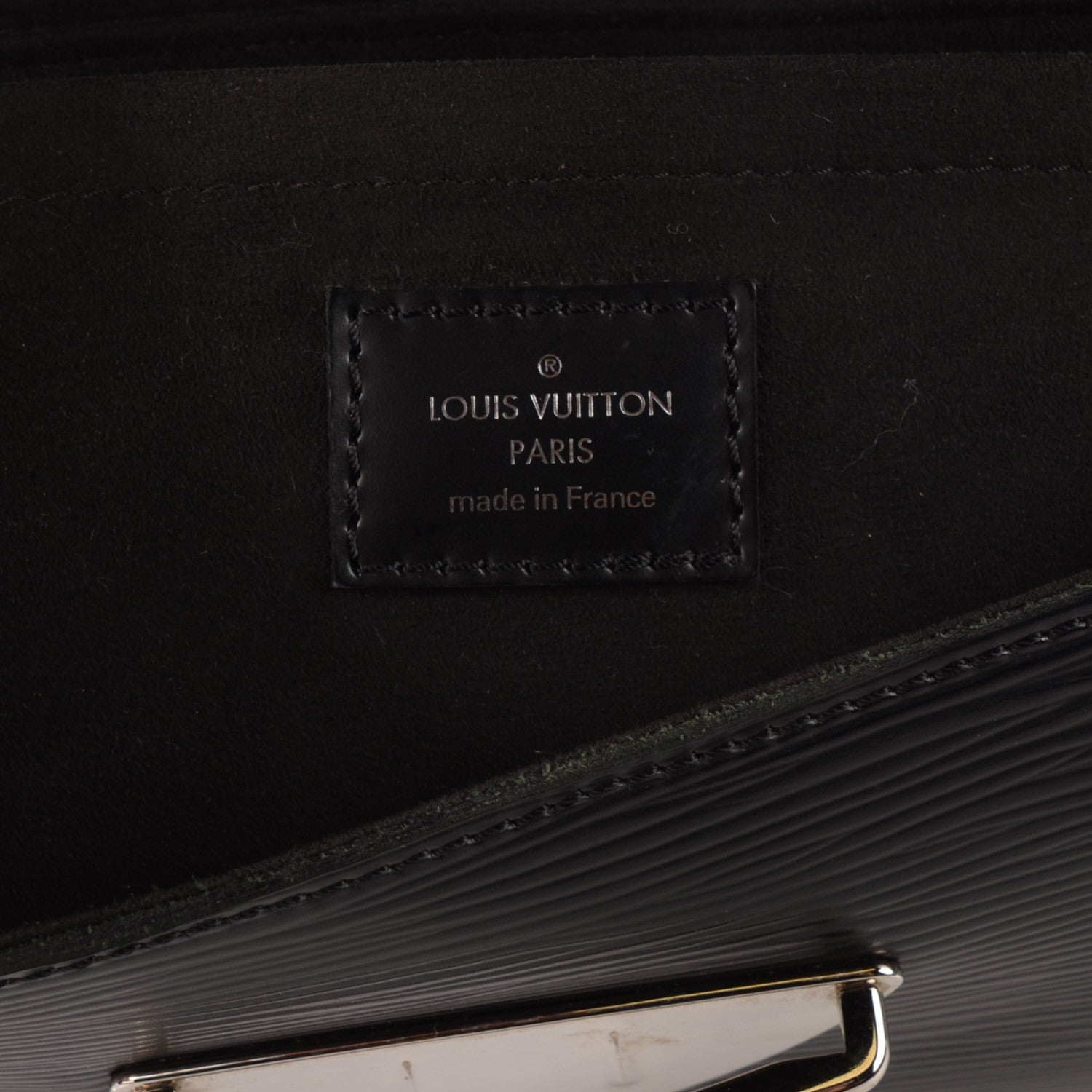 Louis Vuitton Epi Montaigne Clutch Black 6 of 7