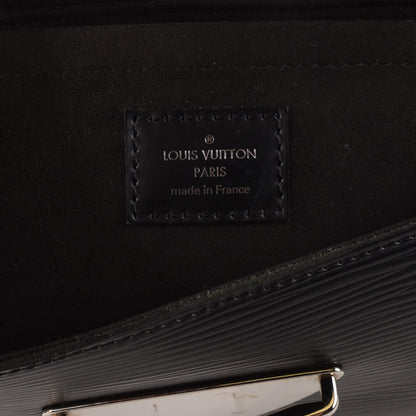 Louis Vuitton Epi Montaigne Clutch Black 6 of 7