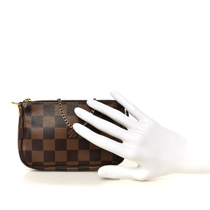 Louis Vuitton Damier Ebene Mini Pochette Accessories 2 of 10