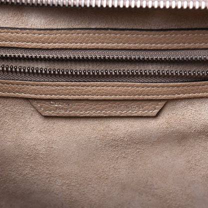 Celine Drummed Calfskin Mini Luggage Dune 6 of 24