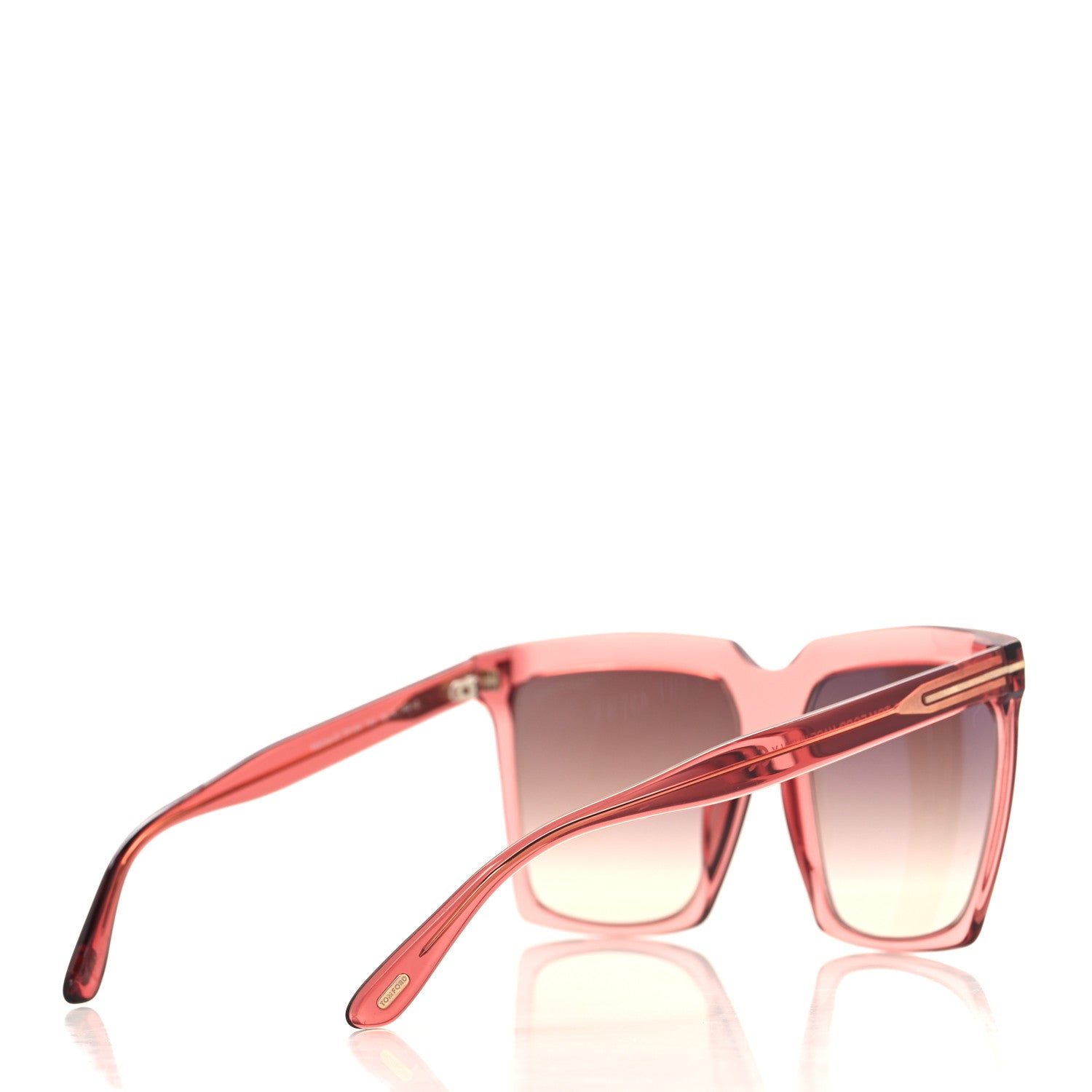 Tom Ford Acetate Polarized Sabrina Cat Eye Sunglasses TF764 Pink 4 of 8