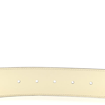 Gucci Calfskin Double G 40mm Belt 90 36 Mystic White 5 of 6