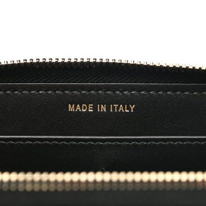 Chanel Caviar Camellia Embossed Large Zip Around Gusset Wallet Black 7 of 8