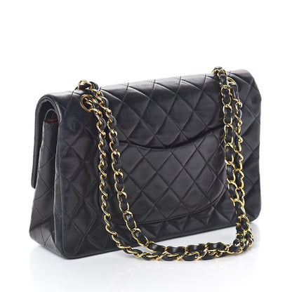 Chanel Lambskin Quilted Medium Double Flap Black 3 of 10