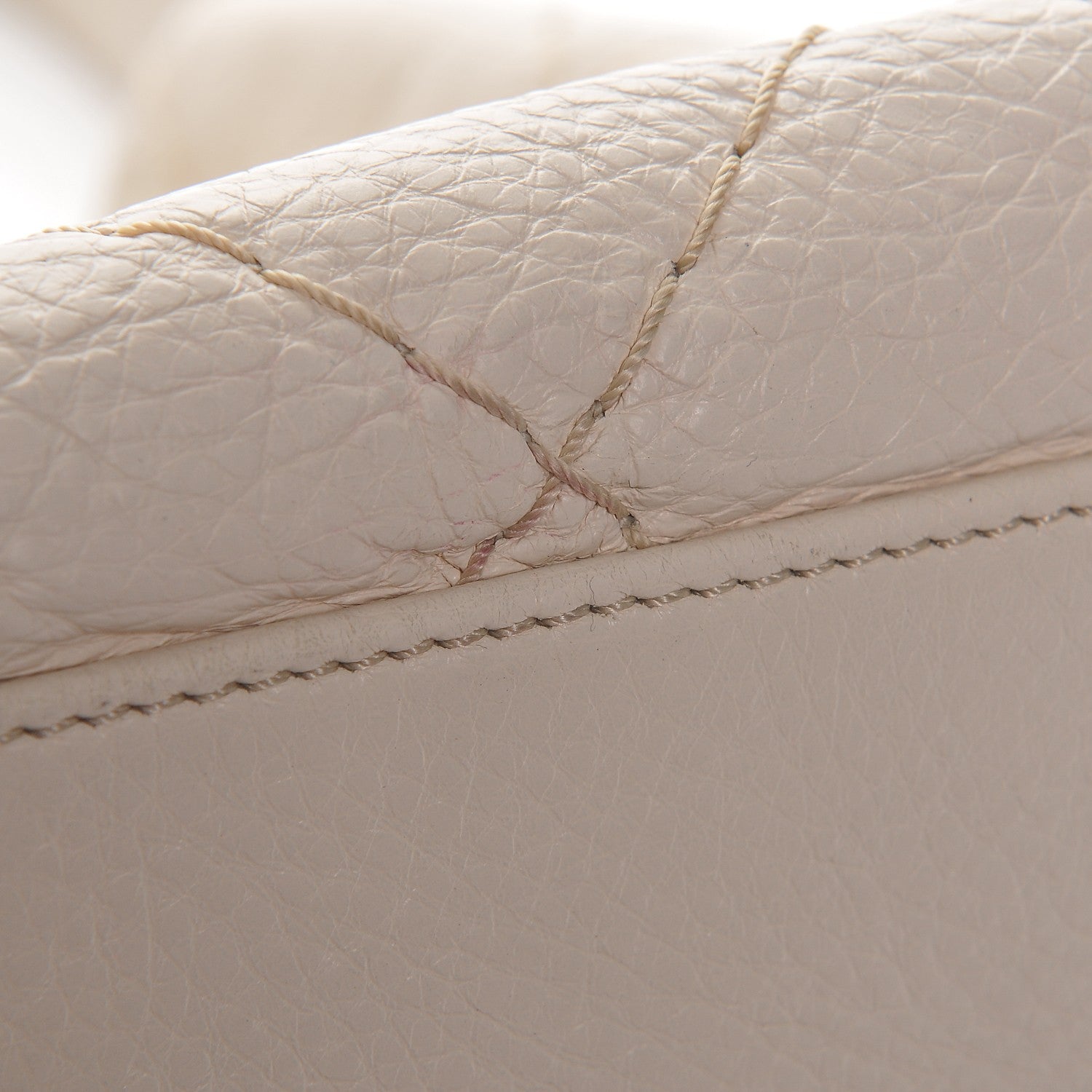 Chanel Glazed Calfskin On The Road Drawstring Tote Ivory 8 of 9