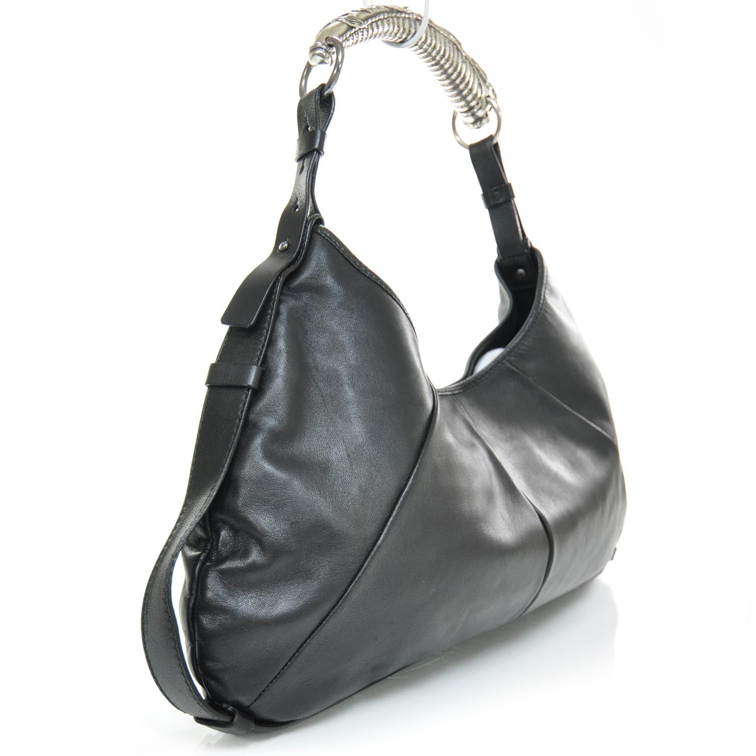 Saint Laurent Leather Mombasa Shoulder Bag 2 of 9