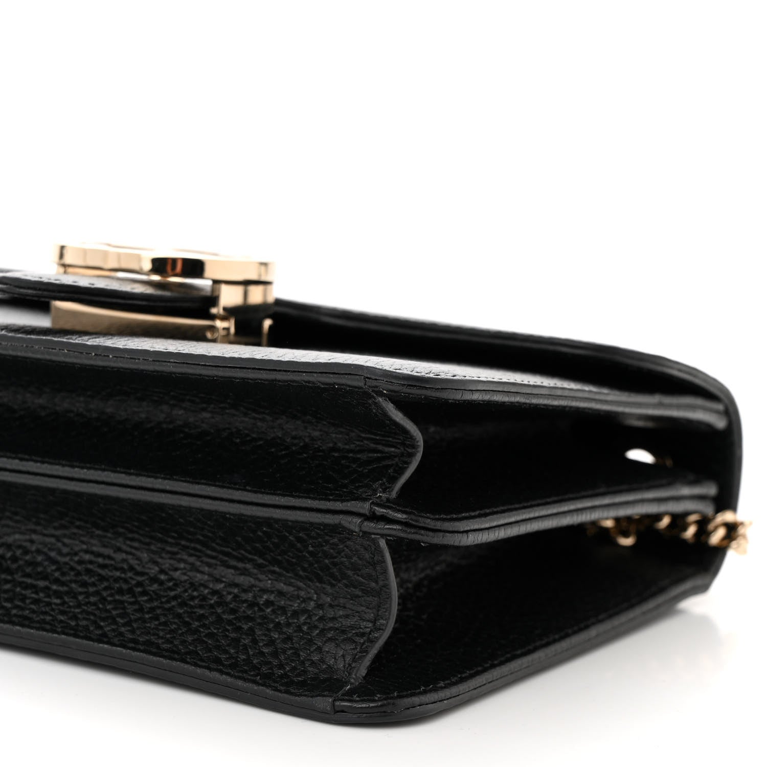 Gucci Dollar Calfskin Small Interlocking G Shoulder Bag Black 10 of 10