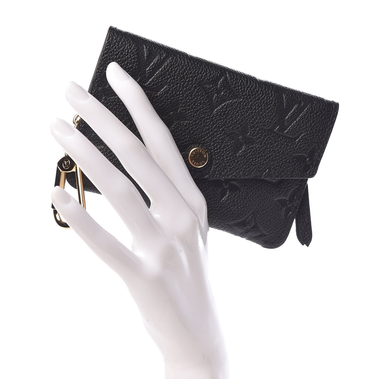 Louis Vuitton Empreinte Key Pouch Black 2 of 8