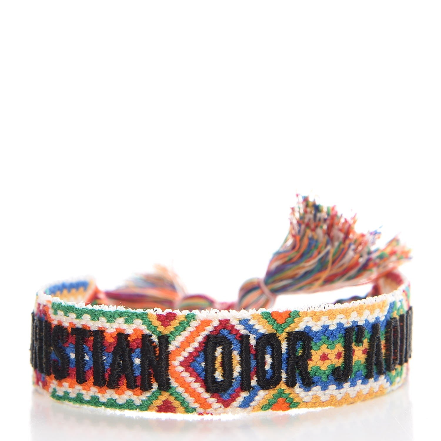Christian Dior Woven Cotton J'Adior Friendship Bracelet Set 3 of 9