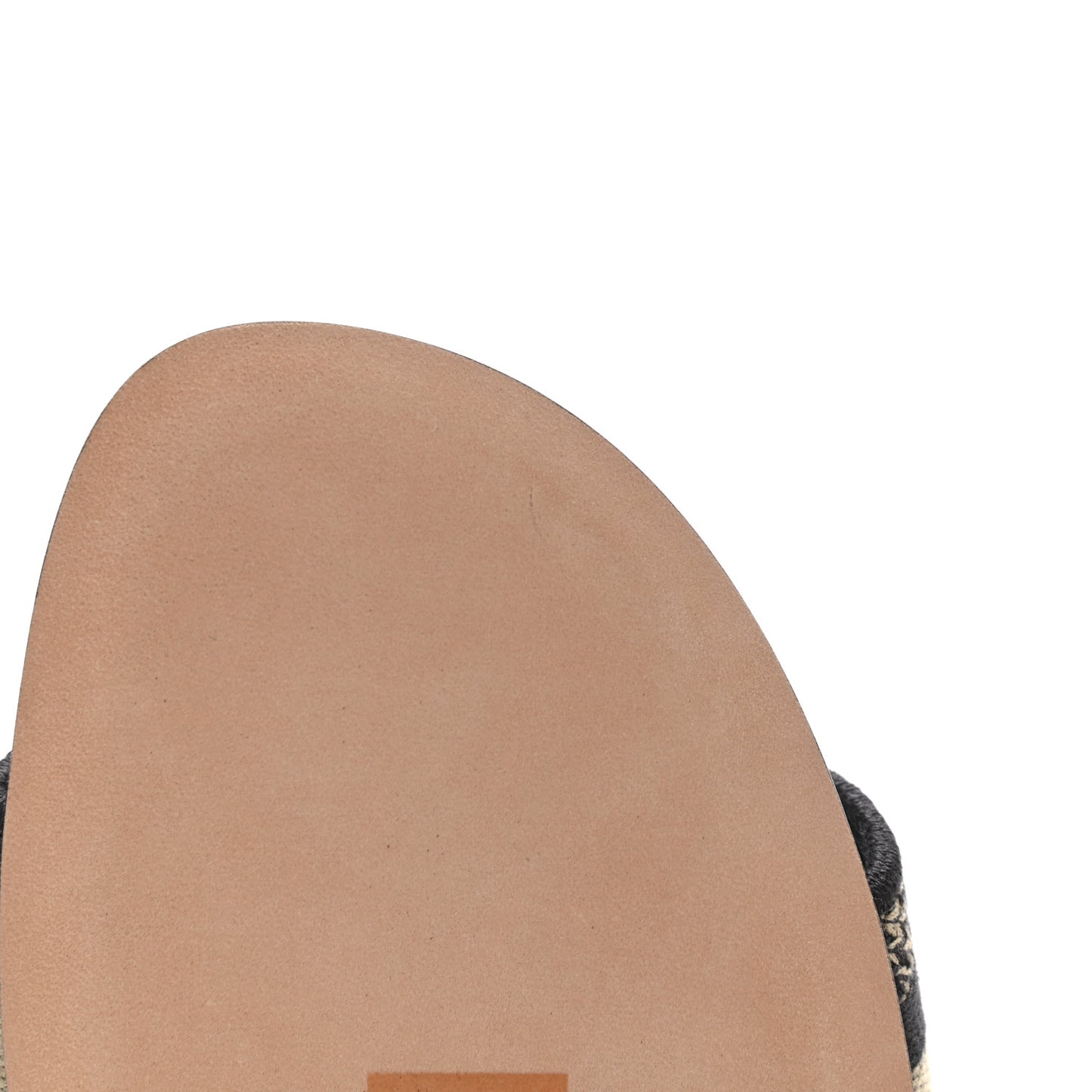 Canvas Mizza Embroidered Dway Mules Slide Sandals 40.5 Beige Multicolor