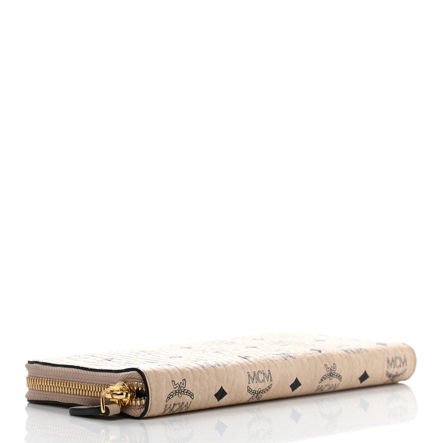 Visetos Large Zip Around Wallet Beige