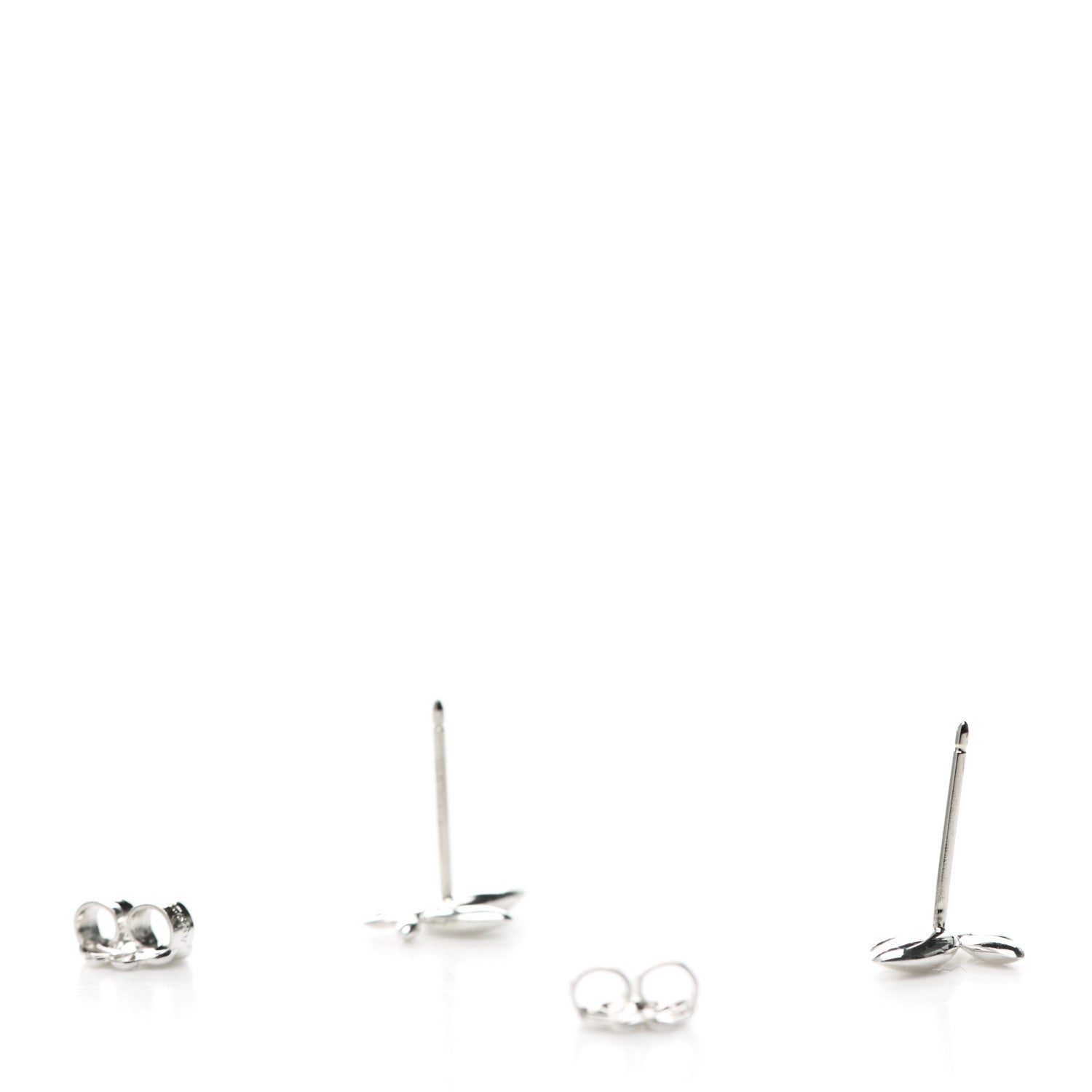 Tiffany Sterling Silver Paloma Picasso Olive Leaf Earrings 3 of 6