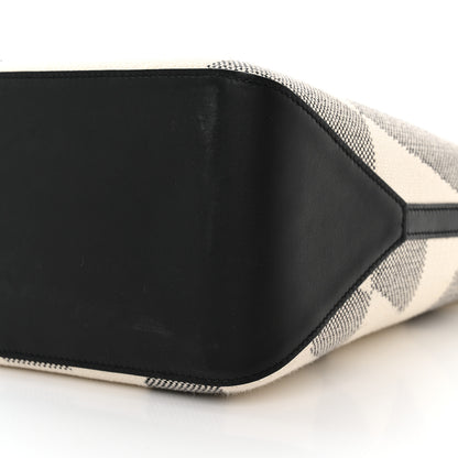 Hermes Swift H Canvas Cabas H En Biais 40 Black Ecru 10 of 10