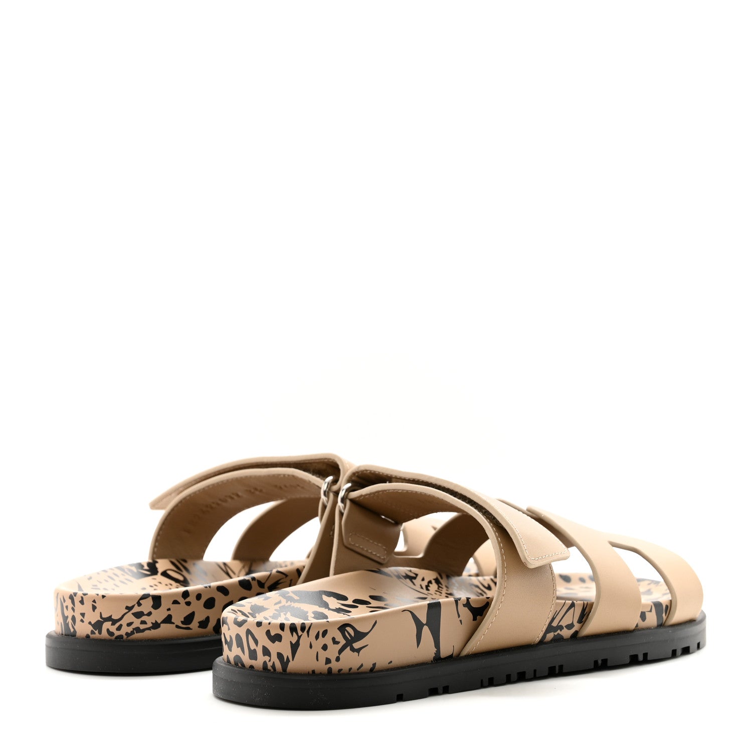 Hermes Calfskin Womens Chypre Sandals 35 Beige Argile 4 of 8