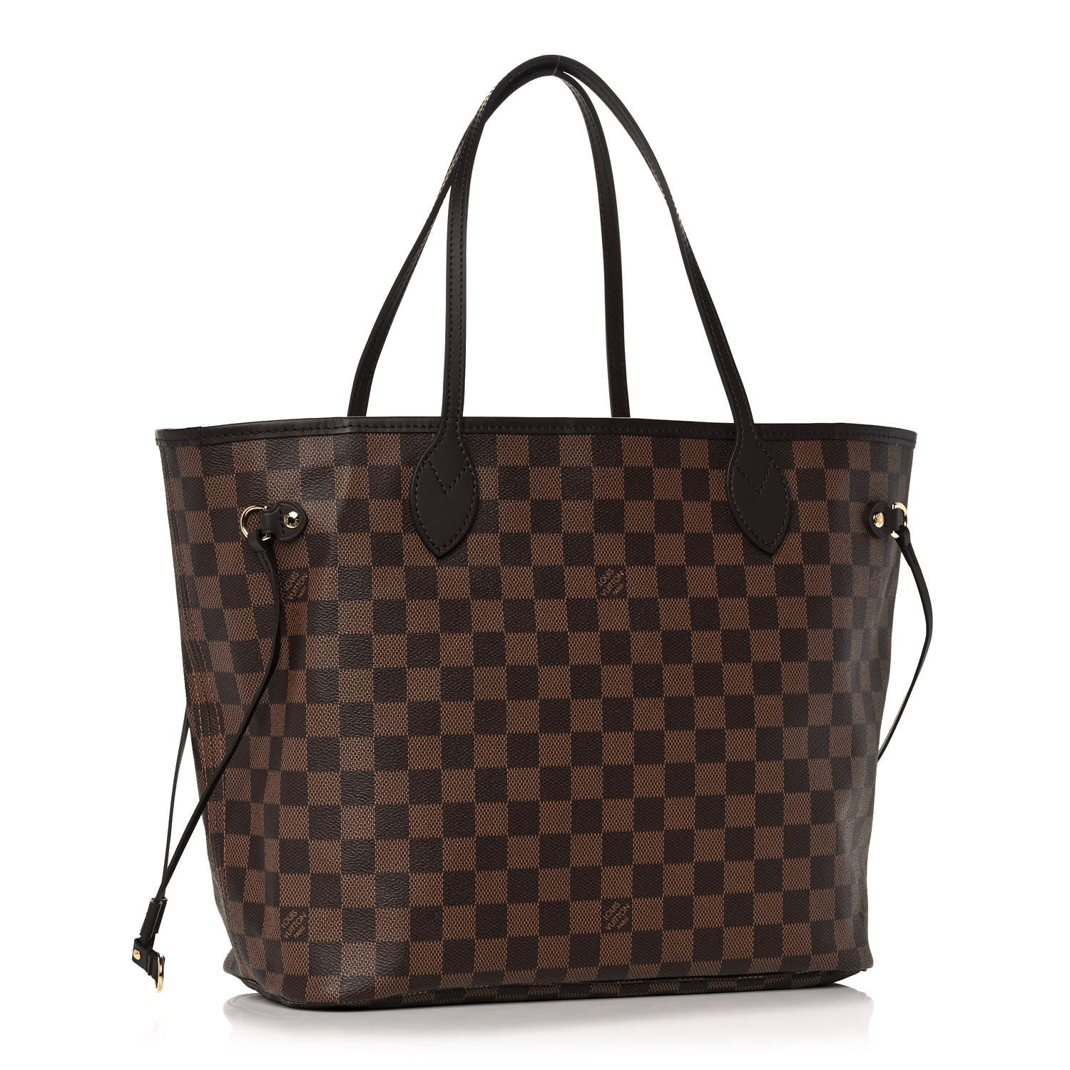 Louis Vuitton Damier Ebene Neo Neverfull MM Rose Ballerine 4 of 15