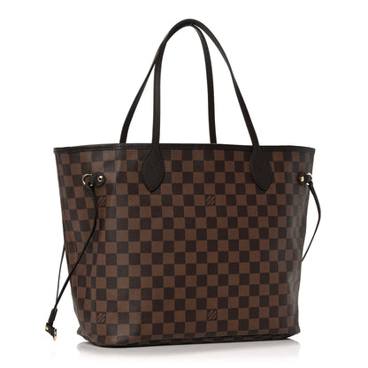 Louis Vuitton Damier Ebene Neo Neverfull MM Rose Ballerine 4 of 15