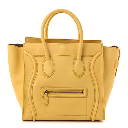 Celine Smooth Calfskin Mini Luggage Citron 1 of 11