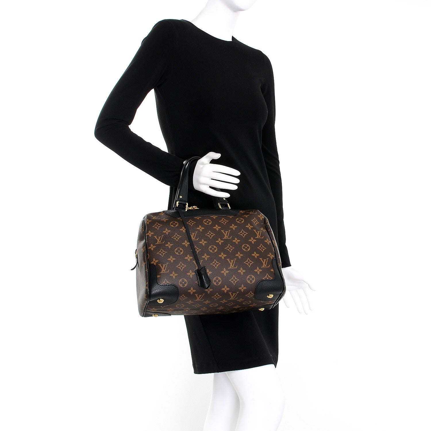Louis Vuitton Monogram Retiro NM Black 3 of 9