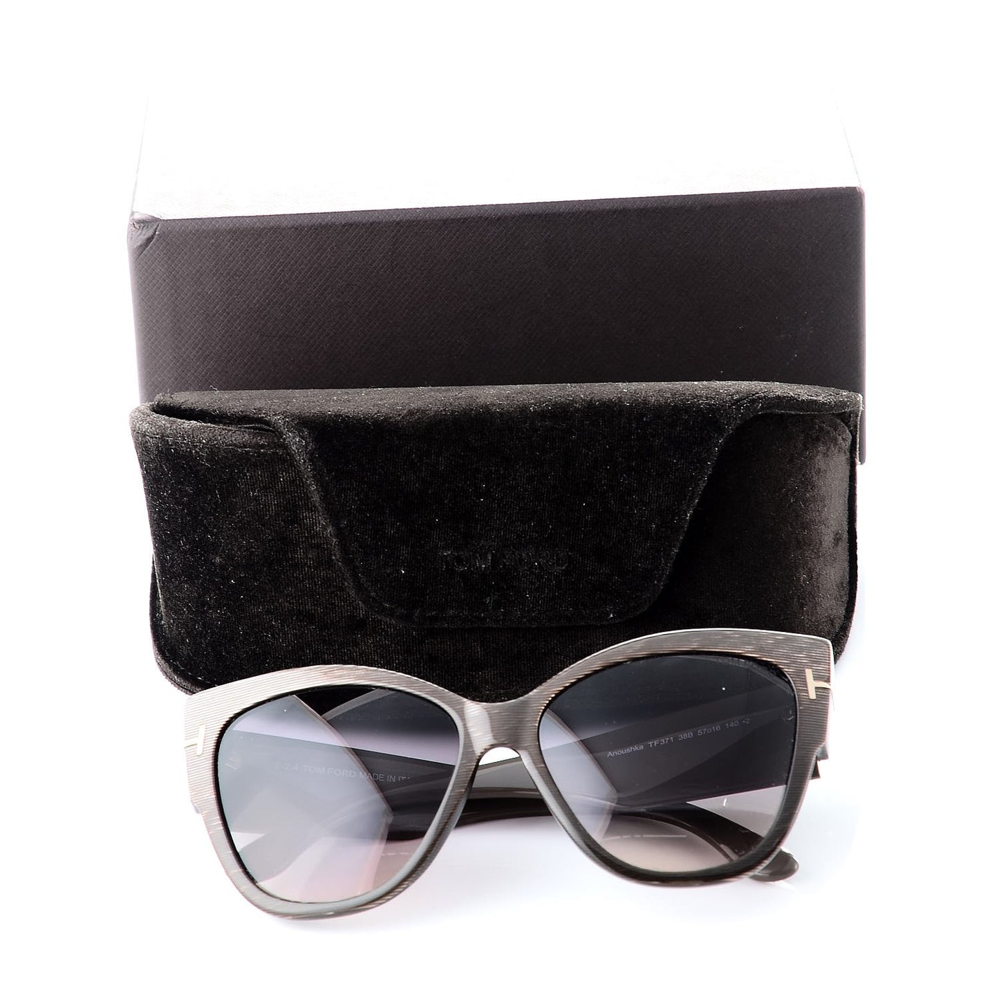 Acetate Anoushka Cat Eye Sunglasses TF371 Dove Grey