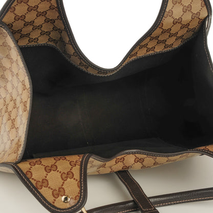 Gucci Crystal Monogram Dollar Calfskin Medium Joy Shoulder Bag Beige Ebony Testa Di Moro 5 of 7