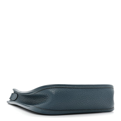 Hermes Taurillon Clemence Amazone Evelyne TPM Colvert Bleu Atoll 4 of 8