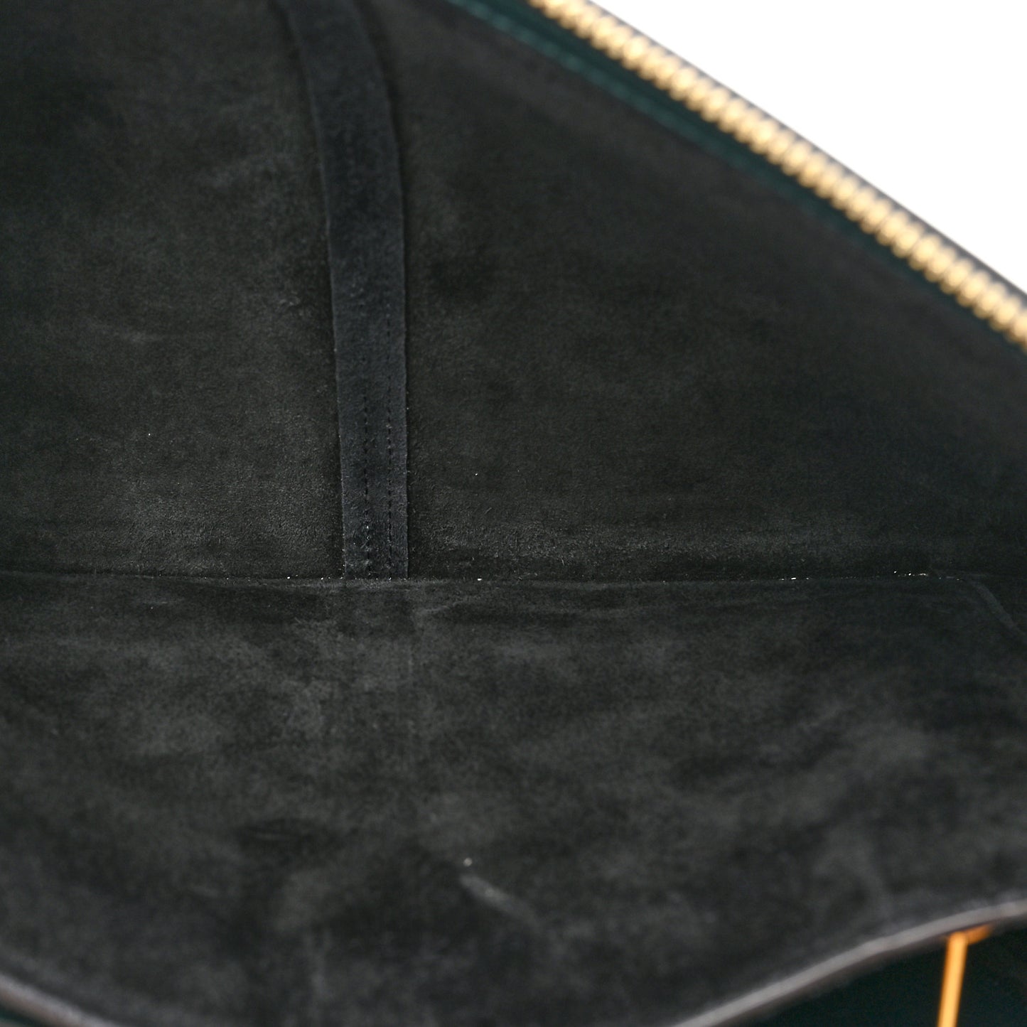 Smooth Calfskin Tri-Fold Clutch on Chain Bottle Green