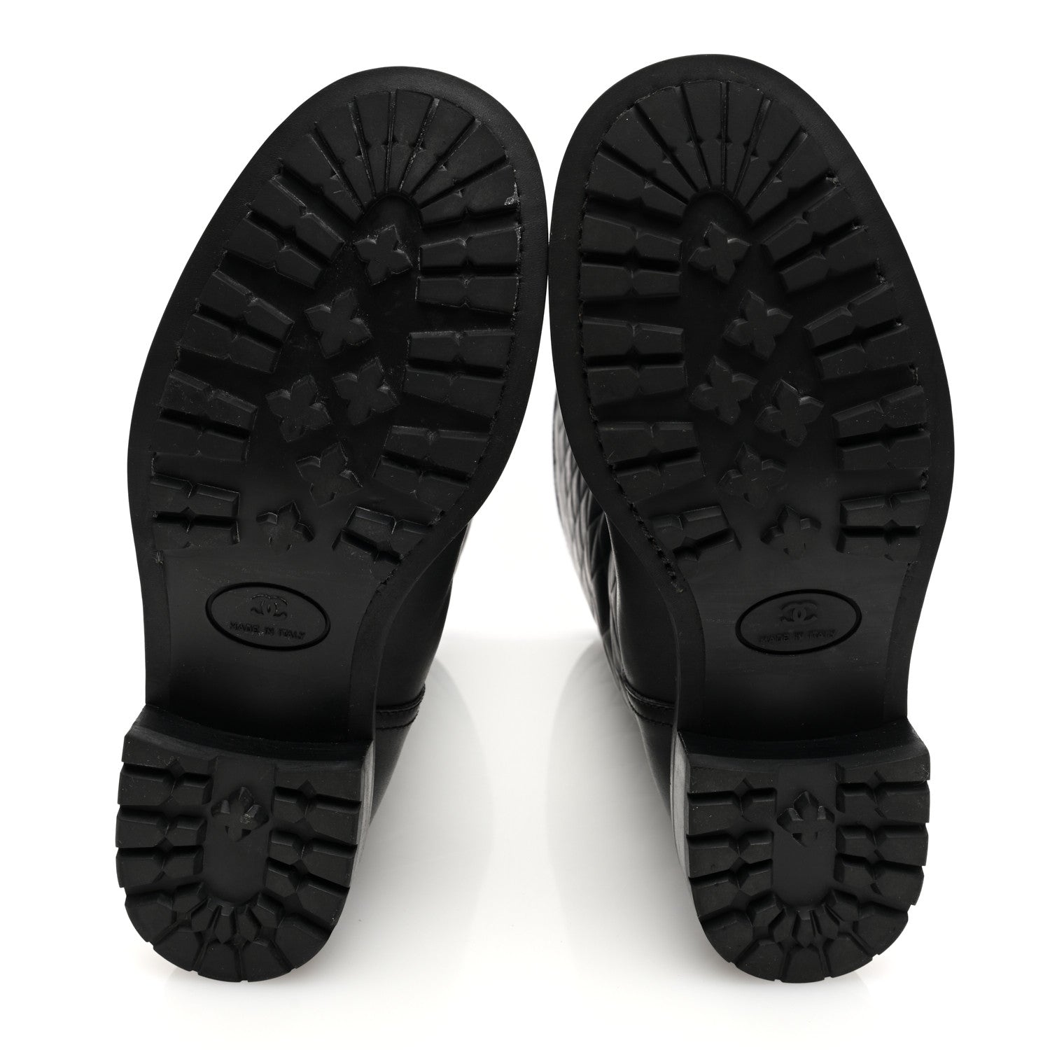 Chanel Oily Calfskin Quilted High Boots 37 Black 5 of 8