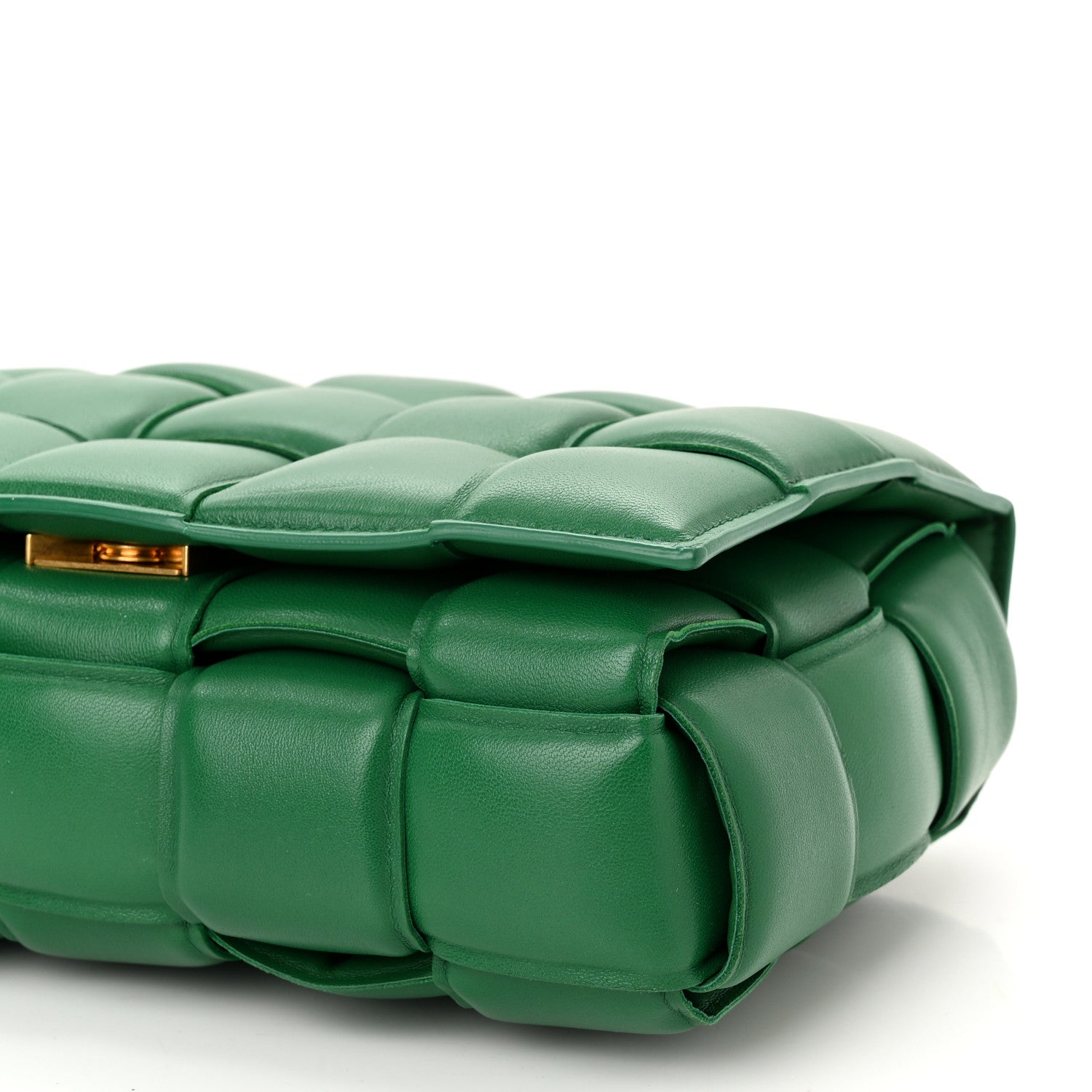 Bottega Veneta Nappa Maxi Intreccio Padded Cassette Crossbody Bag Racing Green 9 of 9