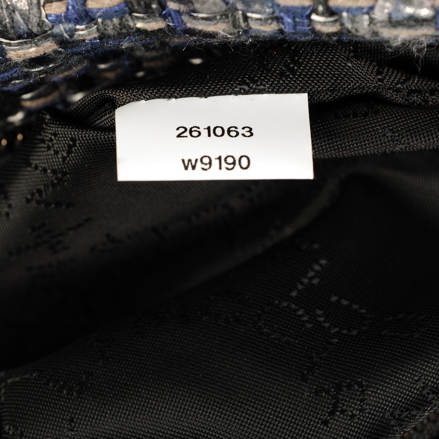Stella McCartney Metallic Woven Boucle Falabella Blue 9 of 9