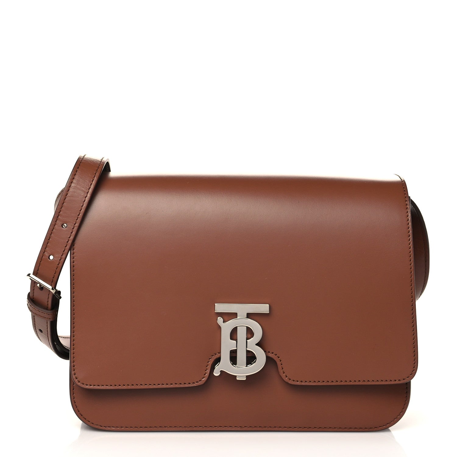 Burberry Calfskin Medium TB Bag Malt Brown 1 of 5