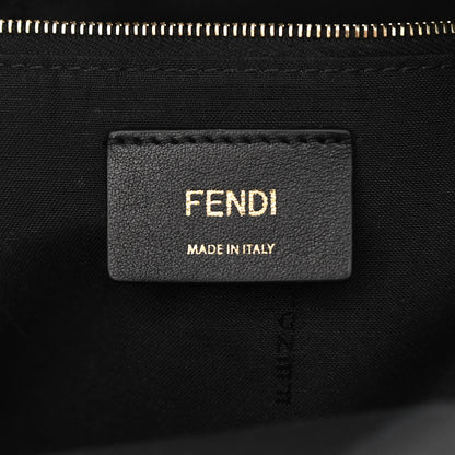 Fendi Shearling Macro FF 1974 Mini Backpack Tobacco Black 6 of 11