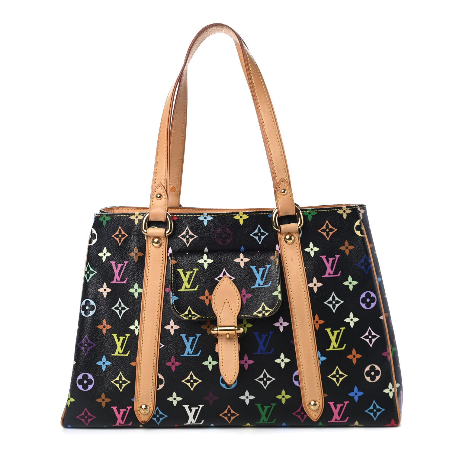 Louis Vuitton Monogram Multicolor Aurelia MM Black 1 of 5