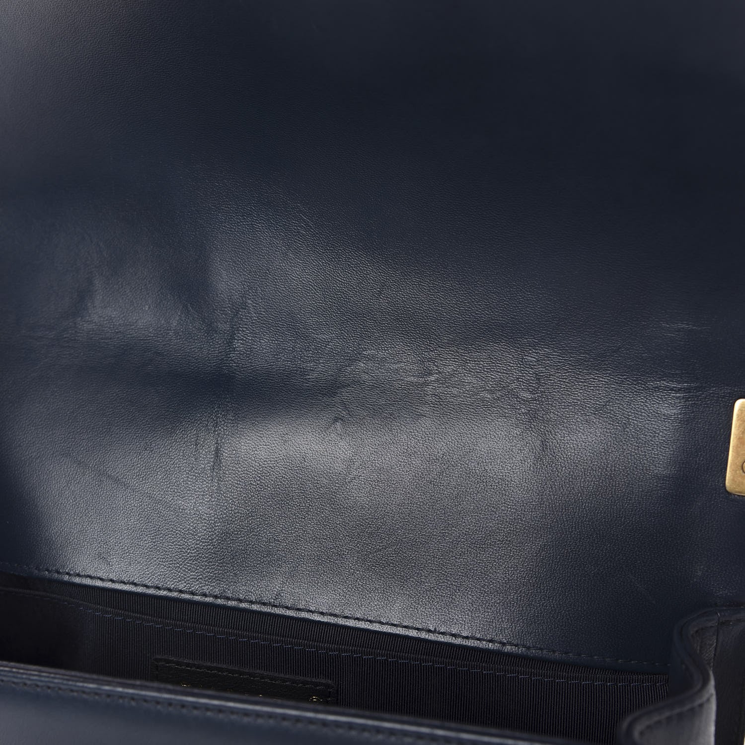 Chanel Lambskin Quilted Medium Boy Flap Dark Navy 8 of 14