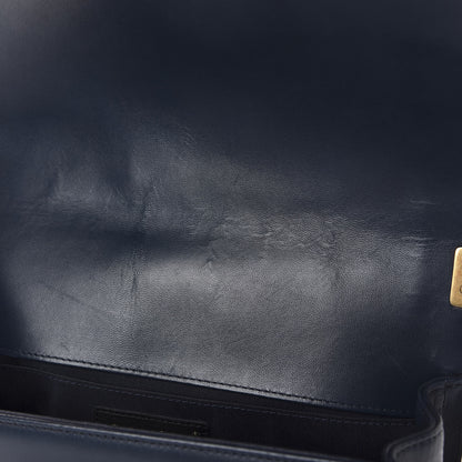Chanel Lambskin Quilted Medium Boy Flap Dark Navy 8 of 14