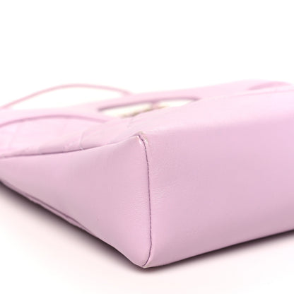 Chanel Shiny Lambskin Quilted 31 Shopping Bag Light Purple 8 of 9