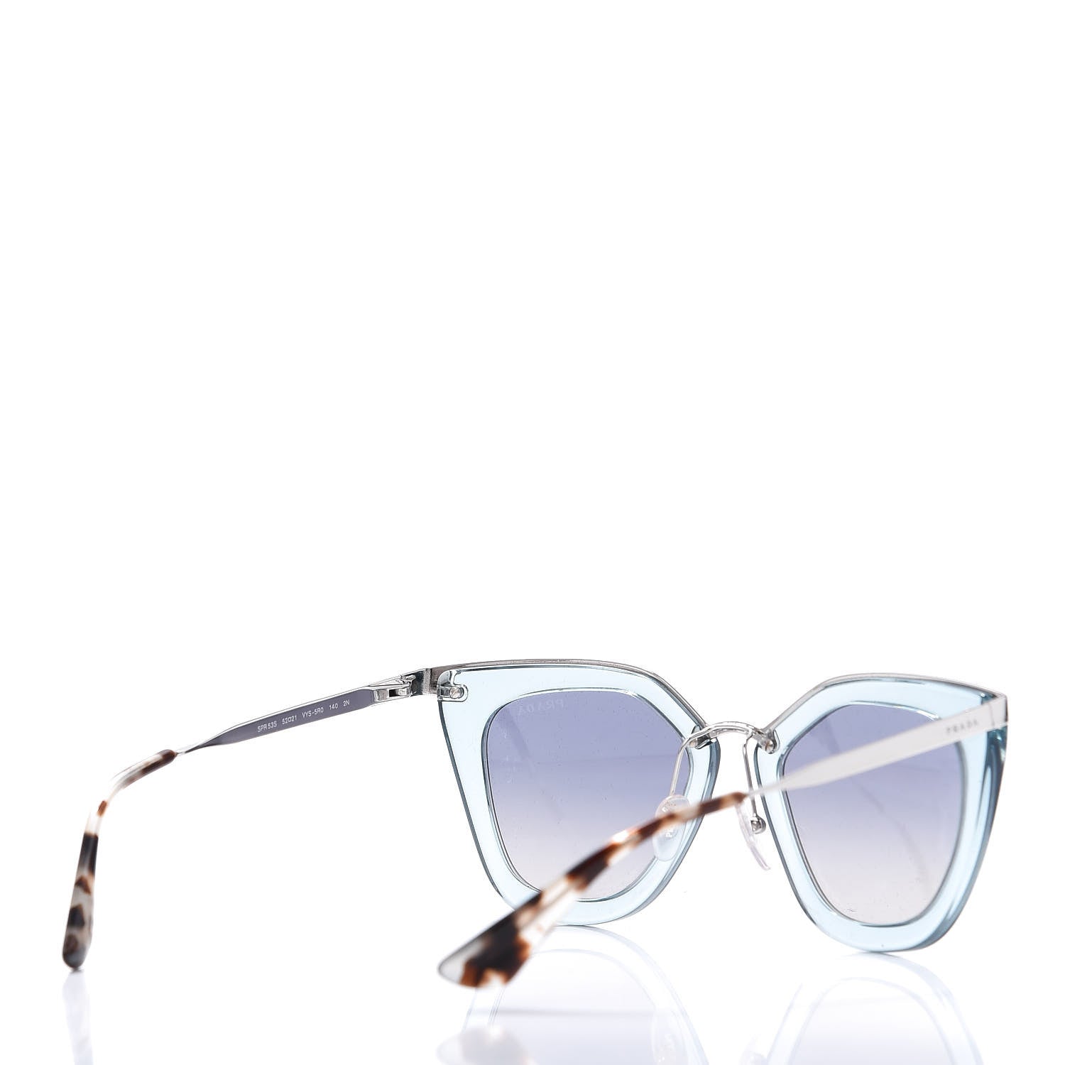 Prada Cinema Sunglasses SPR 53S Transparent Light Blue 4 of 7