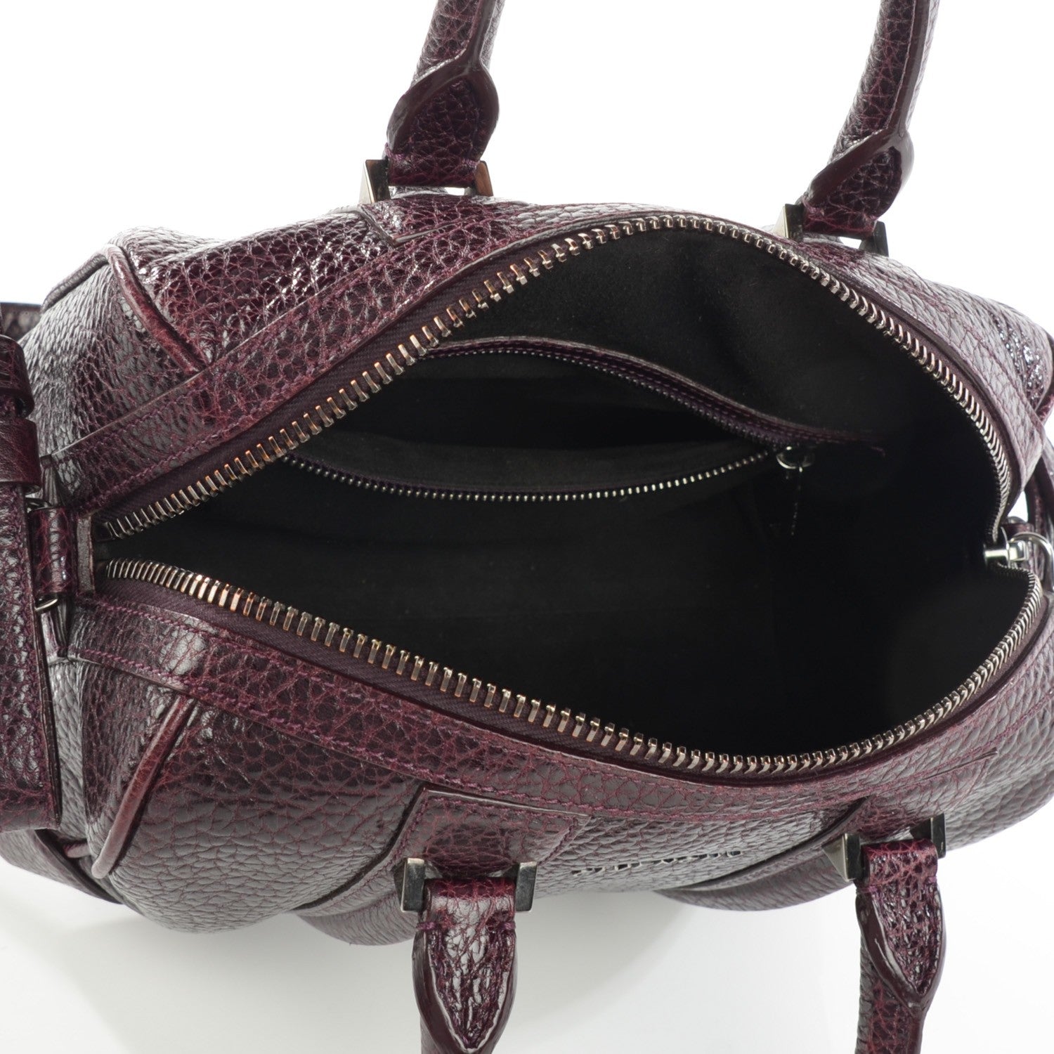 Givenchy Glazed Pebbled Calfskin Mini Lucrezia Aubergine 5 of 8