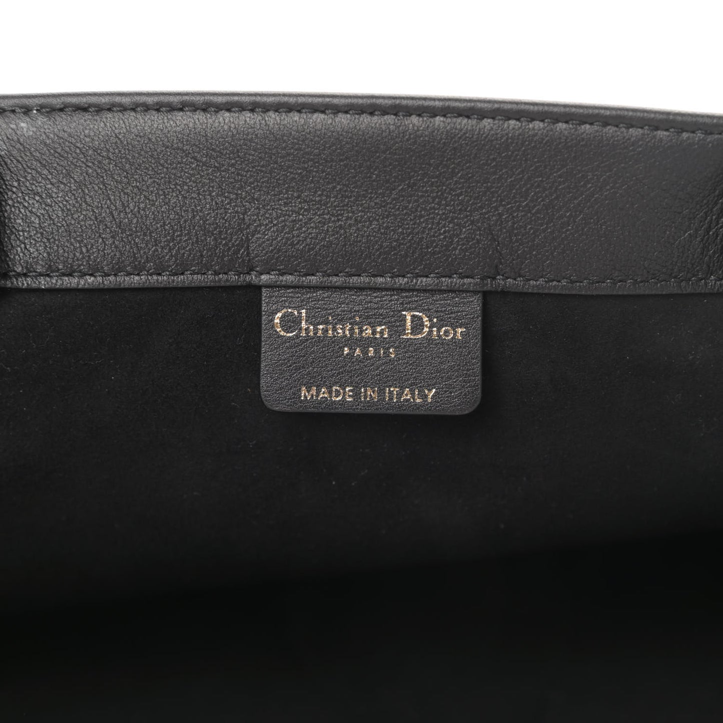 Calfskin Embossed Large Book Tote Black