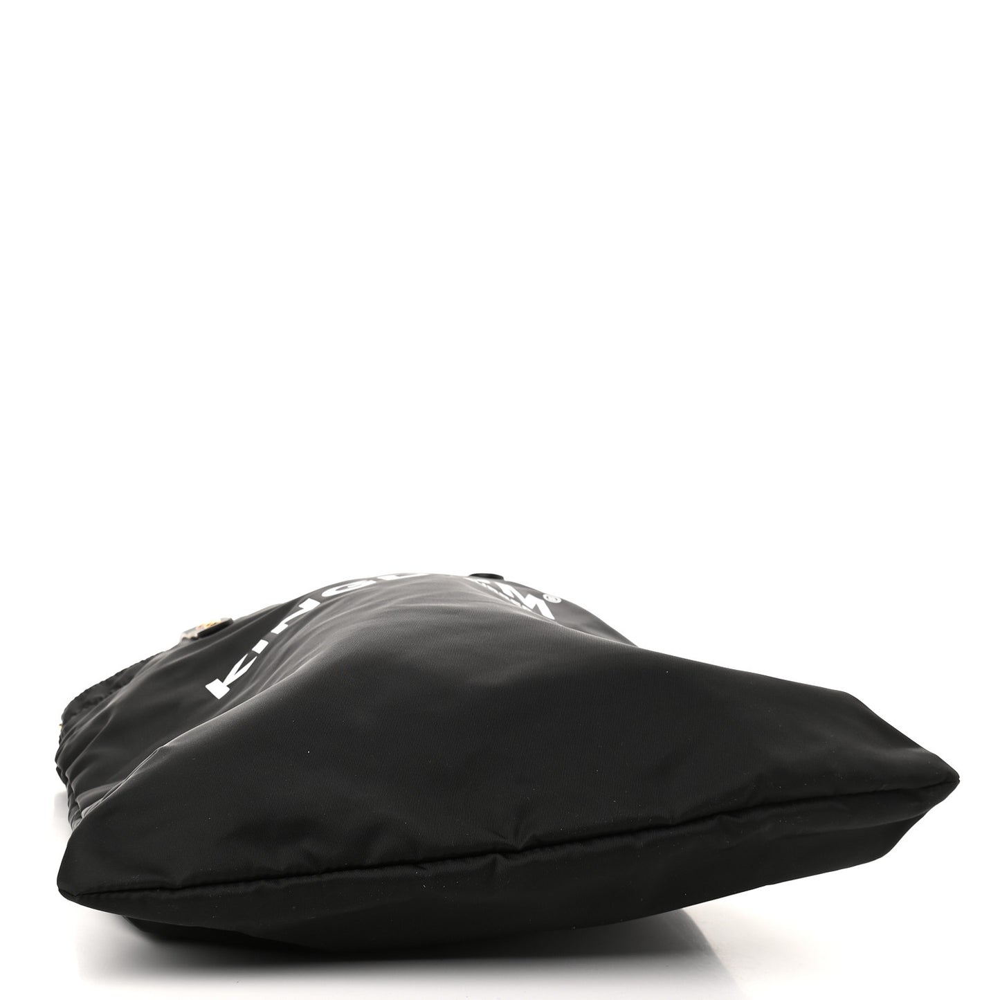 Nylon Calfskin Kingdom Print Tote Black