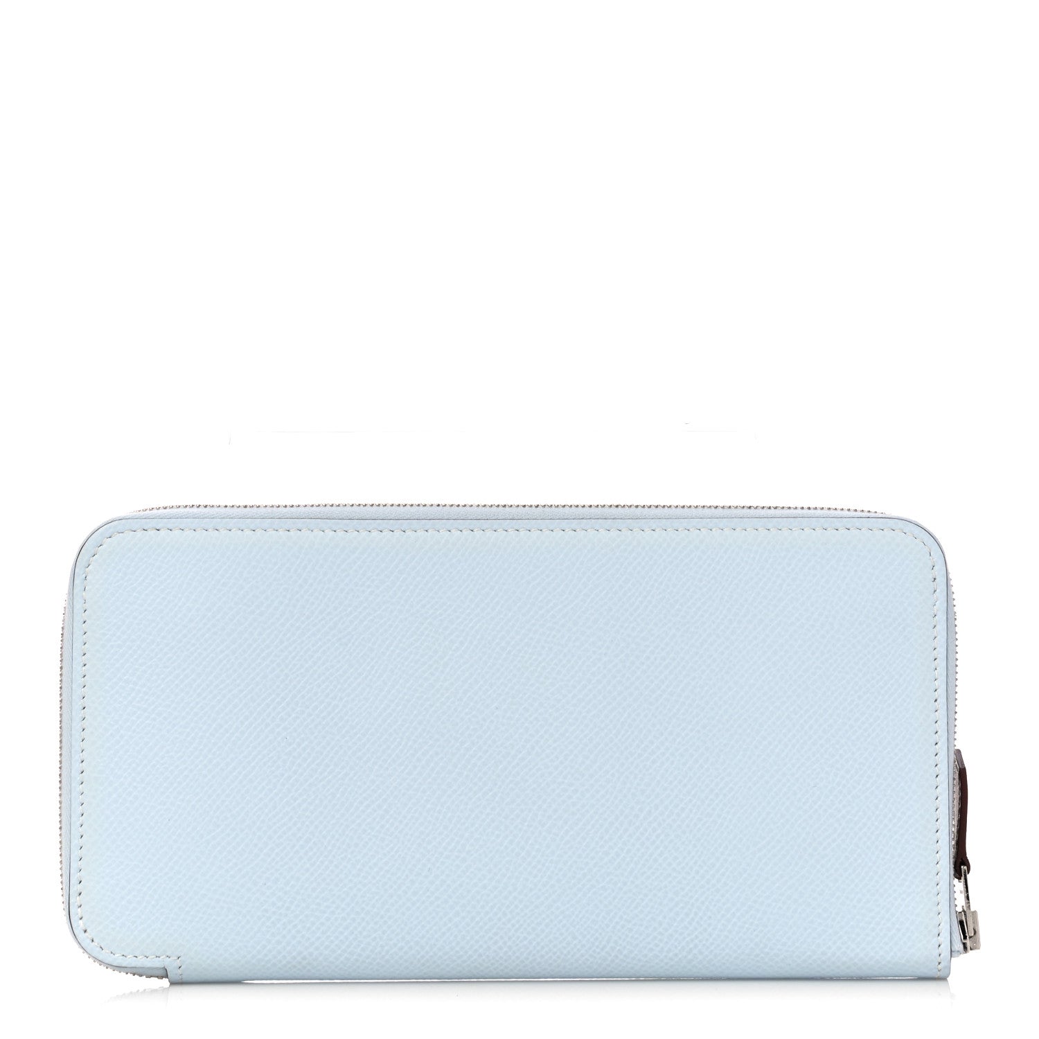 Hermes Epsom Silk'In Wallet Bleu Brume 1 of 9