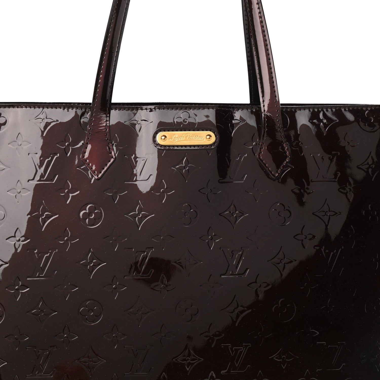 Louis Vuitton Vernis Wilshire GM Amarante 7 of 12