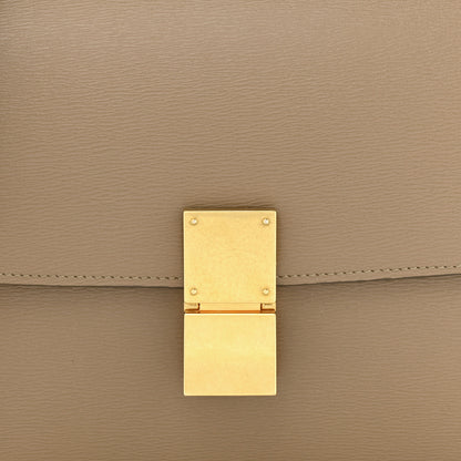 Celine Liege Calfskin Medium Classic Box Flap Bag Taupe 8 of 11