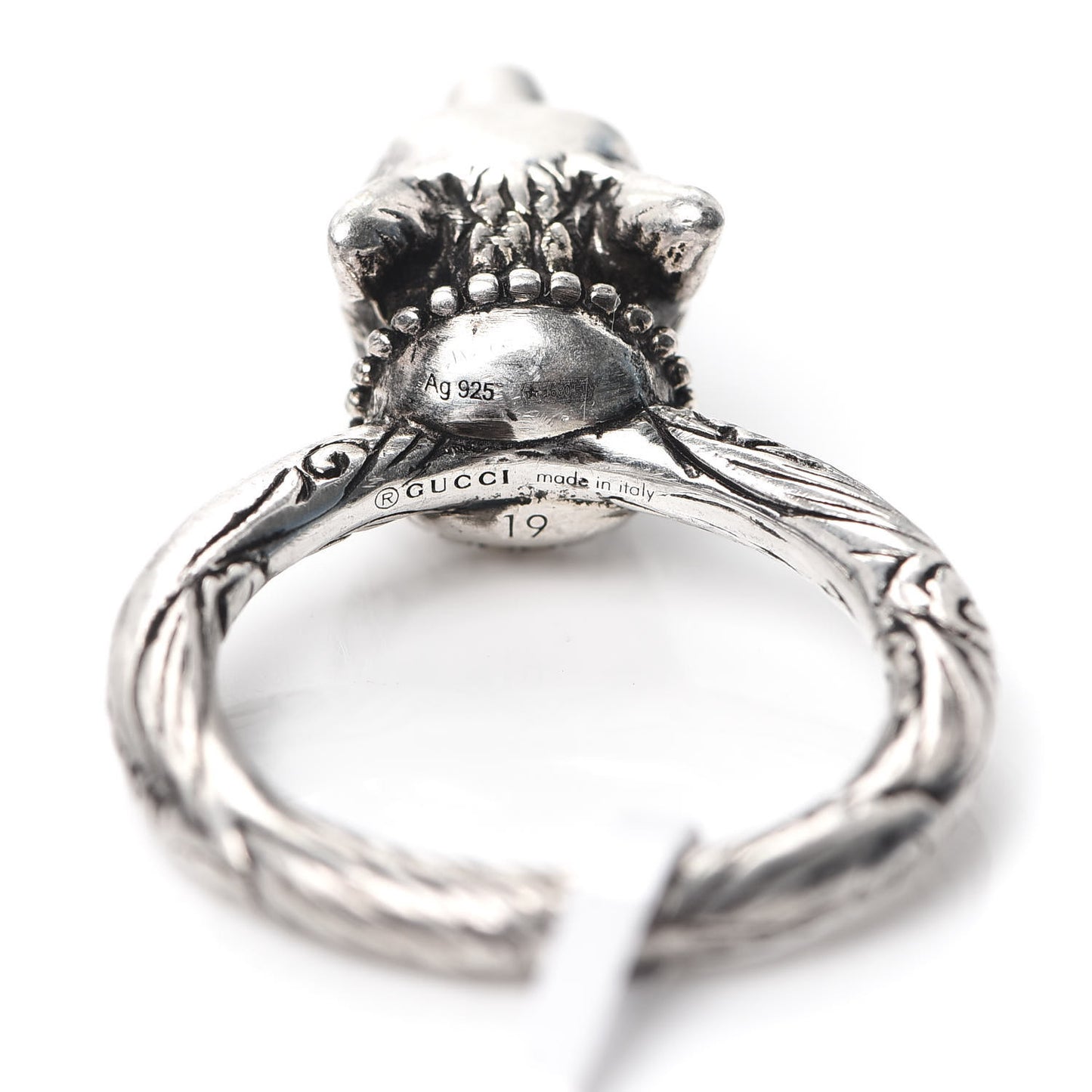 Sterling Silver Anger Forest Wolf Head Ring 59 8.75