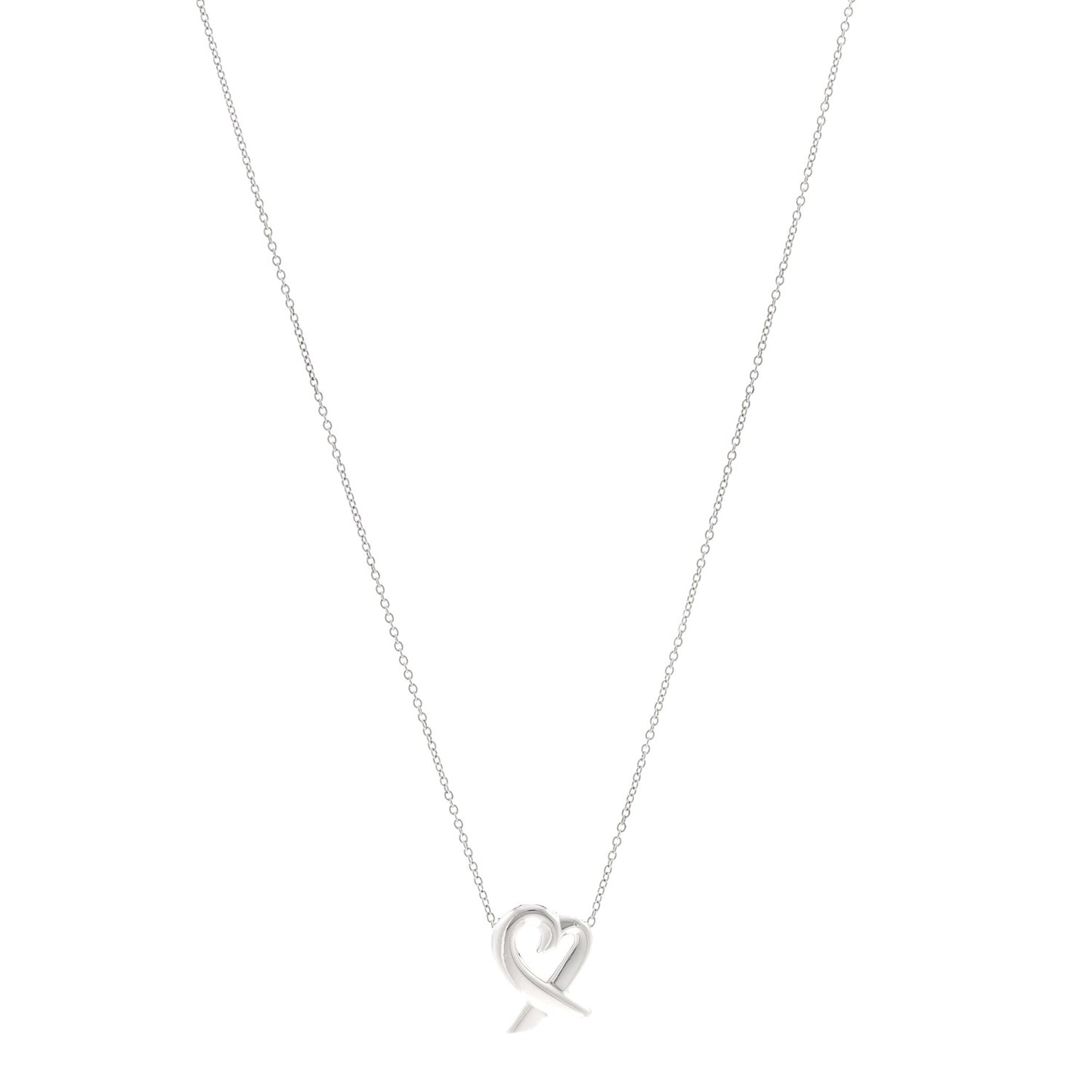 Sterling Silver Paloma Picasso Loving Heart Pendant Necklace