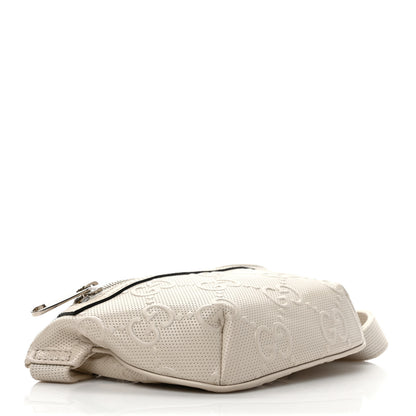 Gucci Calfskin GG Tennis Embossed Belt Bag Mystic White 4 of 9