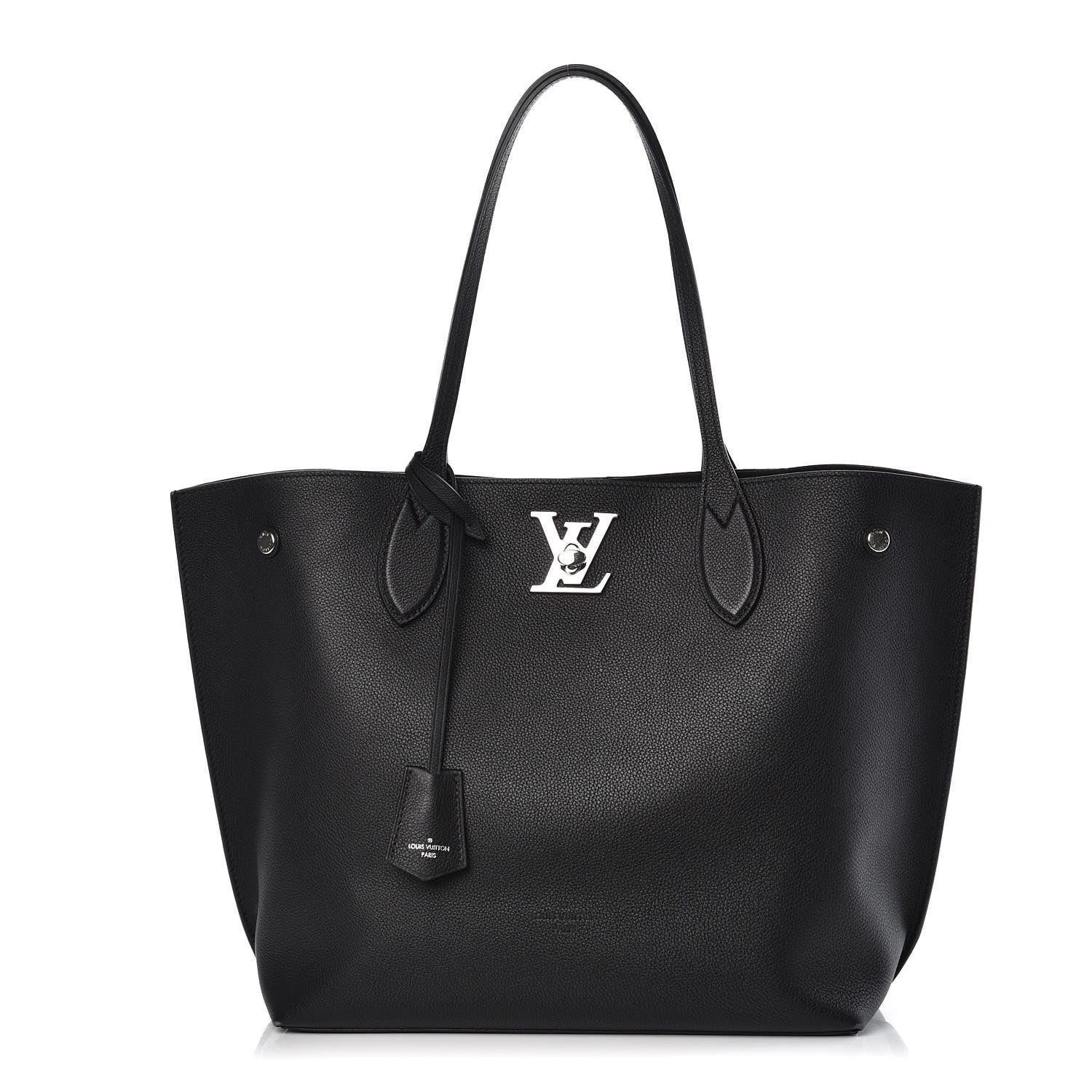 Louis Vuitton Calfskin Lockme Go Tote Black 1 of 15